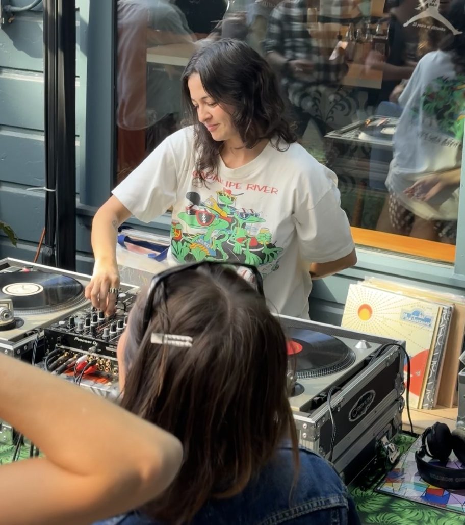 DJ Little Sister spins reggae at Anina in San Francisco.
